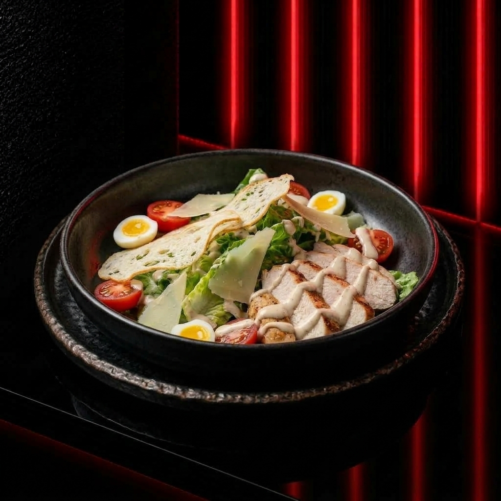 Салат «Цезарь» с куриной грудкой